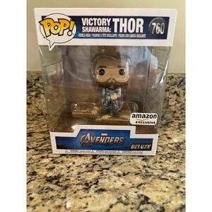 Pop! Victory Shawarma: Thor Bobble Head 760 Marvel Avengers Deluxe